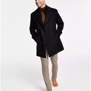 RALPH LAUREN Men's Classic-Fit Double-Breasted Overcoat 38S